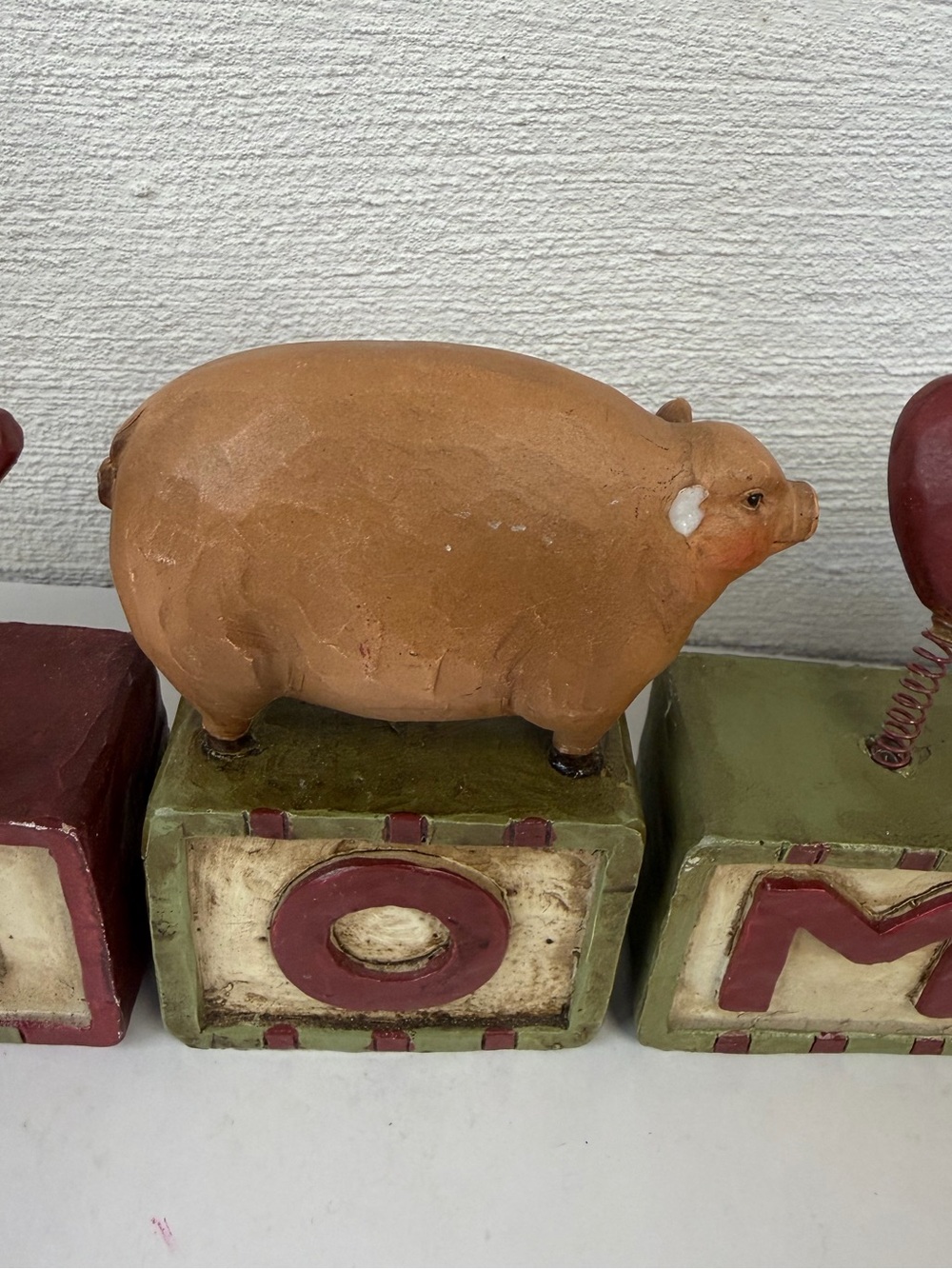 Primitive Farm Animals Block Reversible Welcome Sign - Picture 11 of 14